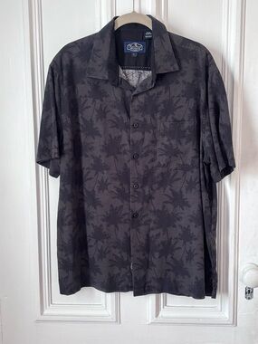 Men’s Nat Nast Luxury Originals Silk Blend Short Sleeve Tropical Print Shirt